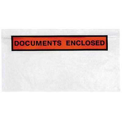 Pochettes pour documents RAJA Autocollante DL PE (Polyéthylène), Papier silicone Transparent 22,5 (l) x 11,5 (h) cm 1 000 unités