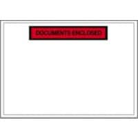 Pochettes pour documents RAJA Autocollante C5 PE (Polyéthylène), Papier silicone Transparent 23 (l) x 16,5 (h) cm 1 000 unités