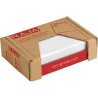 RAJA Autocollante Pochettes pour documents PE (Polyéthylène), papier silicone Transparent 11,5 (l) x 16,5 (H) cm 250 Unités