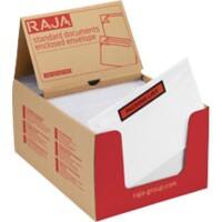 RAJA Selbstklebend Dokumententaschen C5 PE (Polyethylen), Silikonpapier Transparent 22,5 (B) x 16,5 (H) cm 250 Stück