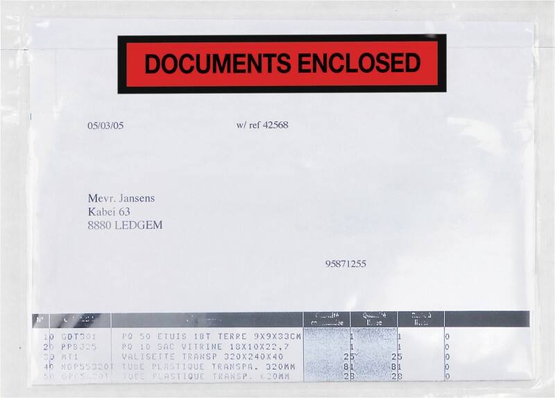 RAJA Selbstklebend Dokumententaschen C5 PE (Polyethylen), Silikonpapier Transparent 22,5 x 16,5 cm 250 Stück