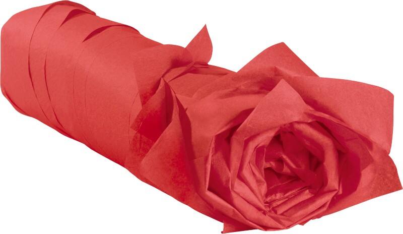 RAJA Papier de soie Rouge 500 mm (l) x 0,75 m (L) 18 g/m² 480 Unités