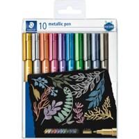 Marqueur STAEDTLER 8323 Design Journey, calligraphy Non rechargeable Pointe en fibre ogive médium 1-2 mm Assortiment 10 Unités