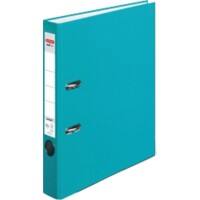 herlitz maX.file Protect Ordner A4 55 mm Türkis 2 Ringe Pappkarton, PP (Polypropylen) Texturiert