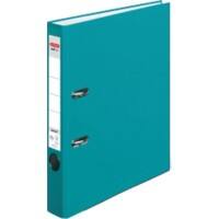 herlitz maX.file Protect Ordner A4 55 mm Caribbean Turquoise 2 Ringe Pappkarton, PP (Polypropylen) Texturiert