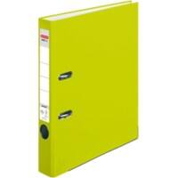 herlitz maX.file Protect Ordner A4 55 mm Neongrün 2 Ringe Pappkarton, PP (Polypropylen) Texturiert