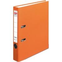 herlitz maX.file Protect Ordner A4 55 mm Orange 2 Ringe Pappkarton, PP (Polypropylen) Texturiert