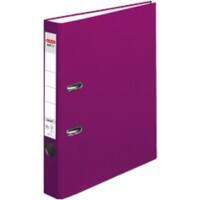 herlitz maX.file Protect Ordner A4 55 mm Brombeer 2 Ringe Pappkarton, PP (Polypropylen) Texturiert