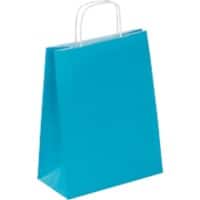 RAJA Fourre-tout Papier Turquoise 30 x 12 x 23 cm 50 Unités