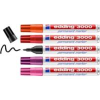 Marqueur permanent EDDING e-3000 Pointe moyenne ogive Assortiment