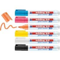 Marqueur pour verre EDDING e-95 Pointe feutre 1,5-3 mm Assortiment