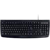 Clavier Kensington Pro Fit K64407DE QWERTZ Filaire Lavable Câble de 1,5 m USB-A Noir