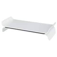 Support pour moniteur Leitz Ergo WOW 6504 Réglable en hauteur Jusqu’à 27” Blanc, noir 483 x 200 x 112 mm