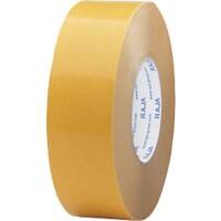 RAJA Ruban adhésif double face Blanc 50 mm (l) x 50 m (L) PP (Polypropylène) 3 Unités