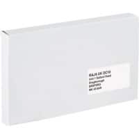 RAJA Boîte d'expédition Paroi simple Carton 150 (l) x 25 (P) x 225 (H) mm Blanc 50 Unités