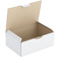 RAJA Boîte d'expédition Paroi simple Carton 140 (l) x 75 (P) x 200 (H) mm Blanc 50 Unités