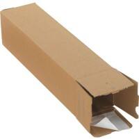 Tube d’expédition Raja Carré Carton Languette de fermeture Marron 10 unités