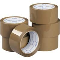 RAJA Verpackungsklebeband Braun 48 mm (B) x 66 m (L) PP (Polypropylen) 6 Stück