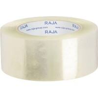 RAJA Ruban adhésif d'emballage faible bruit Transparent 48 mm (l) x 66 m (L) PP (Polypropylène) 36 Unités