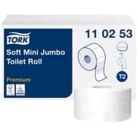 Papier toilette Tork T2 Premium 2 épaisseurs 110253 12 Rouleaux de 850 Feuilles
