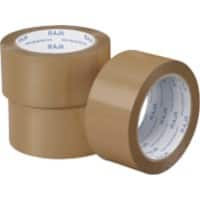 RAJA Verpackungsklebeband Braun 50 mm (B) x 66 m (L) PVC (Polyvinylchlorid) 6 Stück