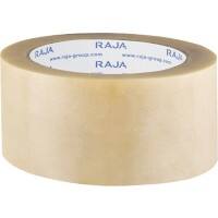 RAJA Ruban adhésif d'emballage Transparent 50 mm (l) x 66 m (L) PVC (Polychlorure de vinyle) 36 Unités