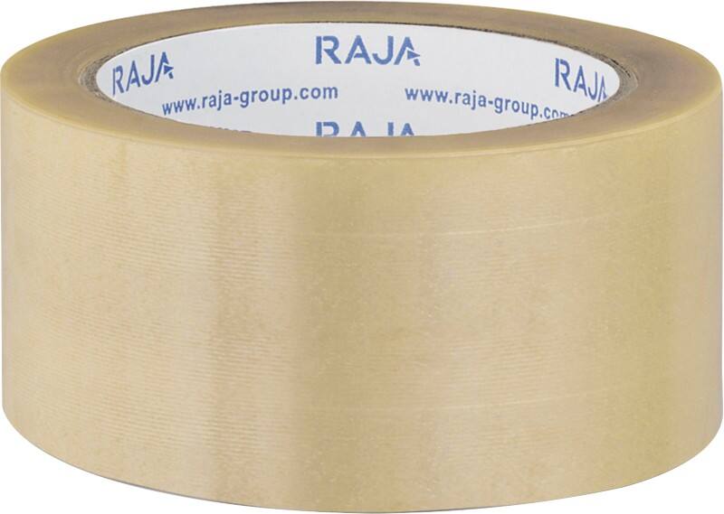 RAJA Verpackungsklebeband Transparent 50 mm (B) x 66 m (L) PVC (Polyvinylchlorid) 6 Stück
