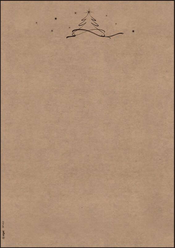 Papier de Noël SIGEL DP412 A4 Marron 100 g/m²