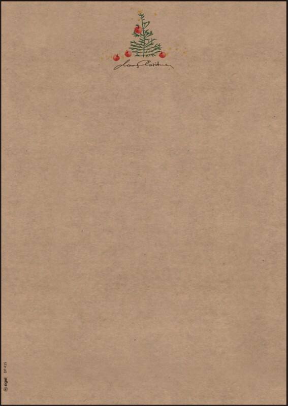 Sigel Weihnachtspapier DP415 A4 Braun 100 g/m²