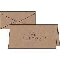 Carte de Noël + enveloppe Sigel DS070 DL 220 g/m² Marron 10 + 10 unités