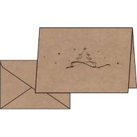 Carte de Noël SIGEL DS071 A6 Marron 225 g/m²