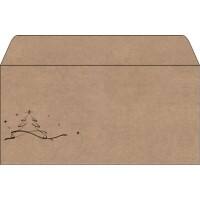 Sigel Weihnachts-Briefumschläge DU253 110 x 220 mm Braun 100 g/m²