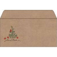 Enveloppes de Noël SIGEL DU255 Marron 110 x 220 mm 100 g/m²