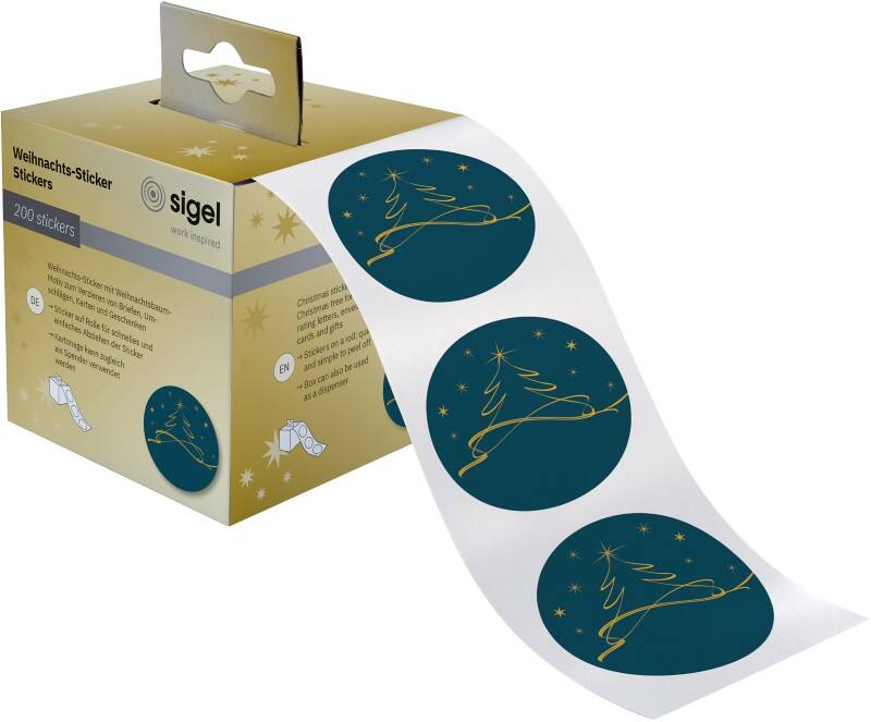 Sigel Sticker CS124 Petrolblau 47 mm (B) x 47 mm (H)