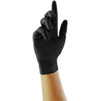 PRO.TECT Einweghandschuhe Nitril Ungepudert Medium (M) Schwarz 100 Stück