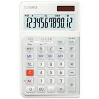 Calculatrice de bureau Casio JE-12E-WE Écran 12 chiffres Blanc