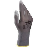 Gants de manutention Mapa Professional Ultrane 551 Non jetable PP (Polypropylène) Non poudrés Taille 9 Gris