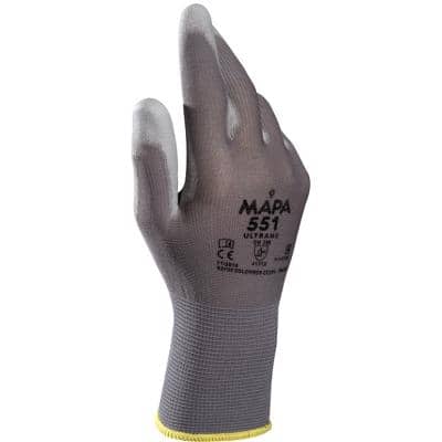 MAPA Professional Ultrane 551 Handschuhe PU (Polyurethan) Grau