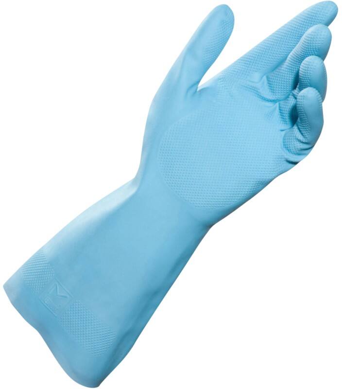 Mapa Professional Vital 117 Reinigungshandschuhe Latex Ungepudert Medium (M) Blau 2 Handschuhe 