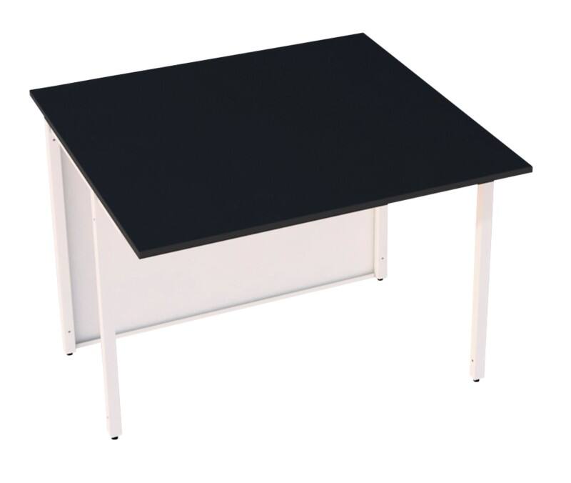 Table de réception Kerkmann Anthracite, Blanc 1'000 x 800 x 740 mm