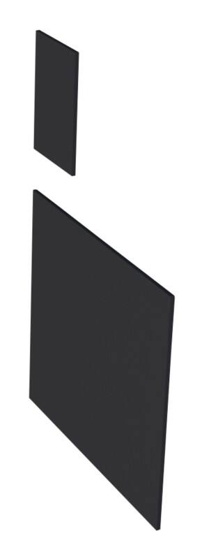 Panneau latéral pour extension Kerkmann Anthracite 810 x 16 x 740 mm