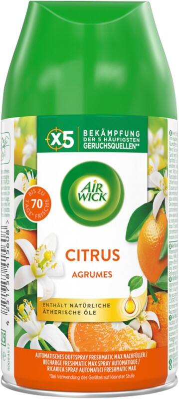 Recharge pour diffuseur Air Wick Freshmatic MAX Agrumes
