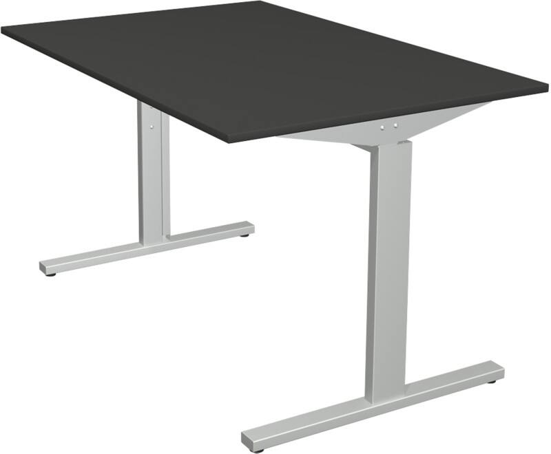Bureau Kerkmann Form 2 Rectangulaire Anthracite T-Pied 1200 (l) x 800 (p) x 820 (h) mm