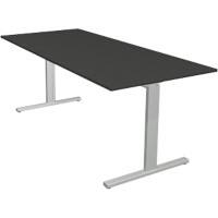 Bureau Kerkmann Form 2 Rectangulaire Argenté 1&nbsp;800 x 800 x 820 mm