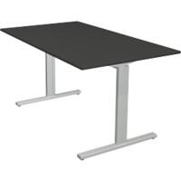 Bureau Kerkmann Form 2 Rectangulaire Argenté 1&nbsp;400 x 800 x 820 mm