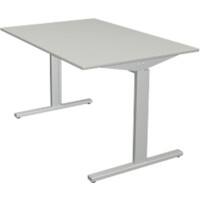 Bureau Kerkmann Form 2 Rectangulaire Argenté 1&nbsp;200 x 800 x 820 mm