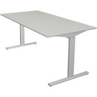 Bureau Kerkmann Form 2 Rectangulaire Argenté 1&nbsp;600 x 800 x 820 mm