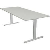 Bureau Kerkmann Form 2 Rectangulaire Argenté 1&nbsp;800 x 800 x 820 mm