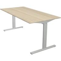 Bureau Kerkmann Form 2 Rectangulaire Argenté 1&nbsp;600 x 800 x 820 mm