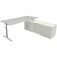 Bureau Kerkmann Form 2 En forme de L Argenté 740 mm